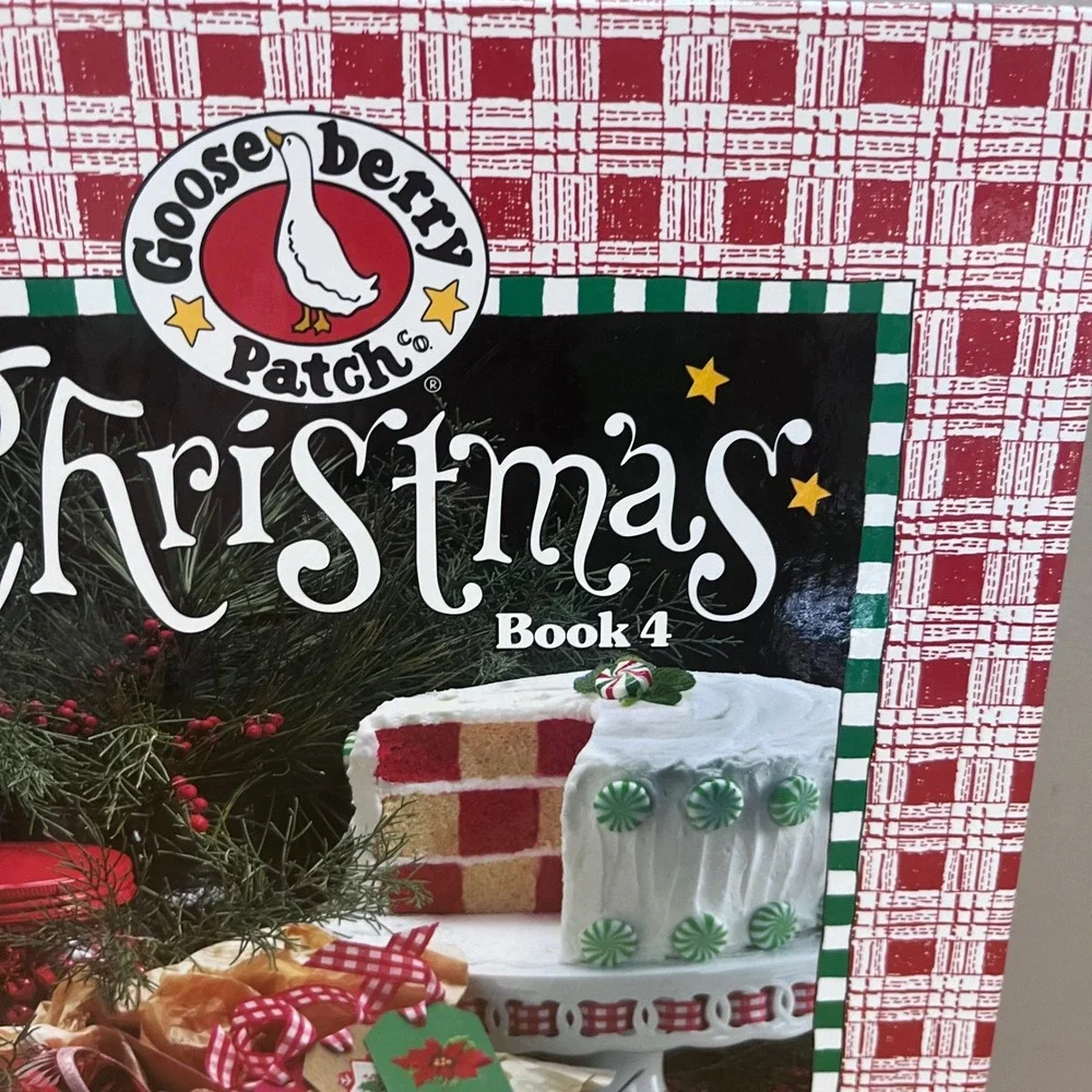 Vtg Gooseberry Patch Christmas Book 4 Hardcover Cookbook Holiday‎ Crafts 2002
